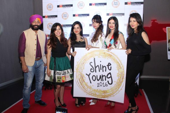 Harpal Singh Gwen Athaide Priya Kumar Divya Khosla Karishma Modi and Amy Billimoria at Young Shine 2016 Launch1.jpg